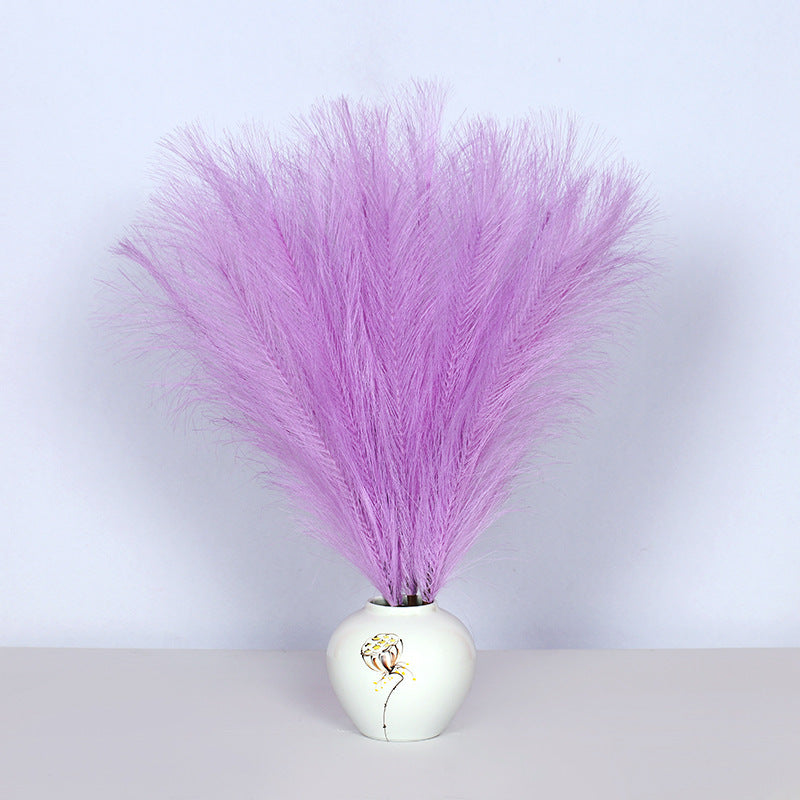 8 Colors Faux Pampas Grass Stems 17 Inch 2 Pcs Bulk Artificial Fall Decor
