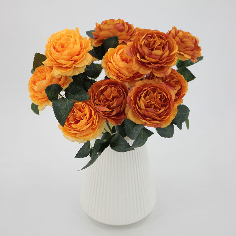 13.7 Inch Mini Ranunculus Bush Artificial Flowers Bulk Quantity