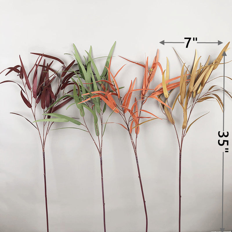 4 Pcs 35 Inch Extra Long Artificial Willow Eucalyptus Stems with Berries for Floor Vase