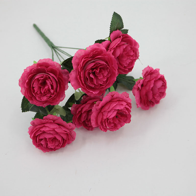 13.7 Inch Mini Ranunculus Bush Artificial Flowers Bulk Quantity