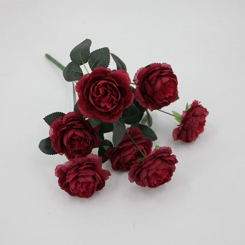 13.7 Inch Mini Ranunculus Bush Artificial Flowers Bulk Quantity