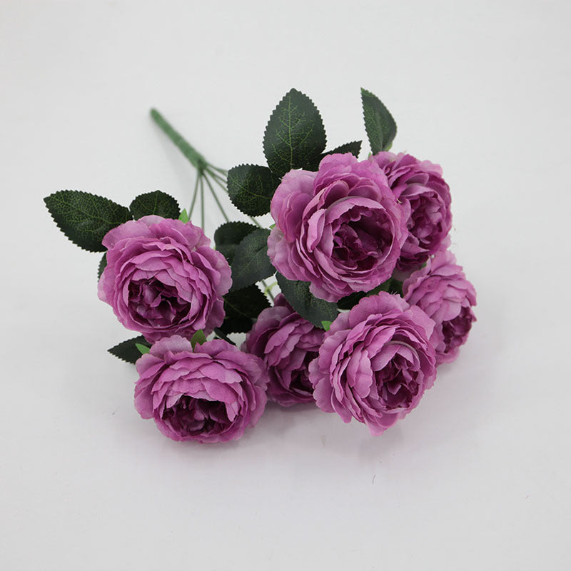 13.7 Inch Mini Ranunculus Bush Artificial Flowers Bulk Quantity