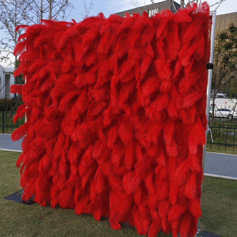 5D Feather Artificial Flower Wall Arrangement for Event Panels, Bulk Quantity
