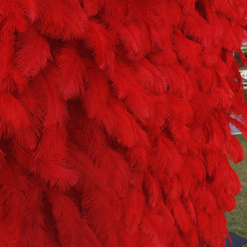 5D Feather Artificial Flower Wall Arrangement for Event Panels, Bulk Quantity