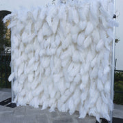 5D Feather Artificial Flower Wall Arrangement for Event Panels, Bulk Quantity