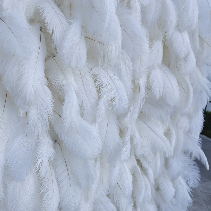 5D Feather Artificial Flower Wall Arrangement for Event Panels, Bulk Quantity