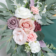 2-Piece Artificial Welcoming Flowers Set for Ceremony Sign and Reception Decoration Bulk