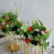 10 Pcs Artificial Rose Flower Balls for Wedding Decor, 6 Inch Silk Kissing Ball Arrangements