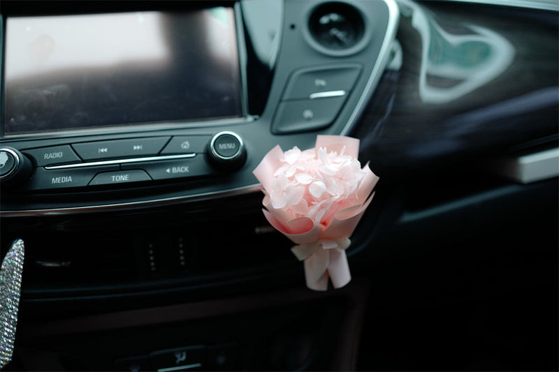 Artificial Flower Bouquet Vent Clip Car Decoration Air Freshener Accessory