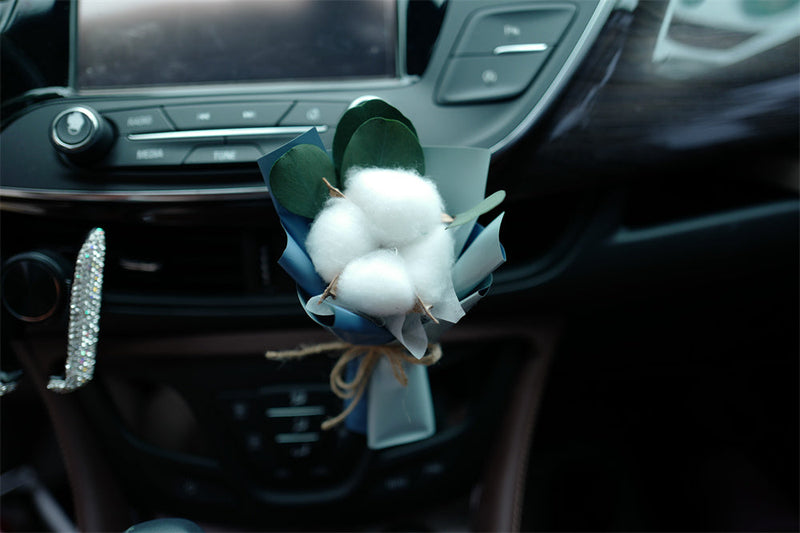 Artificial Flower Bouquet Vent Clip Car Decoration Air Freshener Accessory