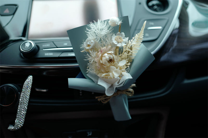 Artificial Flower Bouquet Vent Clip Car Decoration Air Freshener Accessory