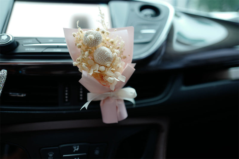 Artificial Flower Bouquet Vent Clip Car Decoration Air Freshener Accessory