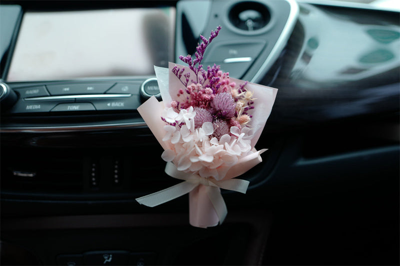 Artificial Flower Bouquet Vent Clip Car Decoration Air Freshener Accessory