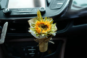 Artificial Flower Bouquet Vent Clip Car Decoration Air Freshener Accessory