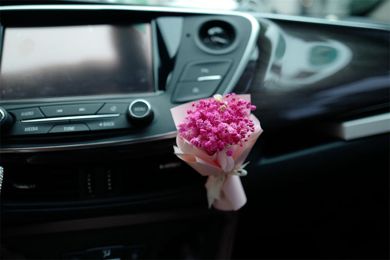 Artificial Flower Bouquet Vent Clip Car Decoration Air Freshener Accessory
