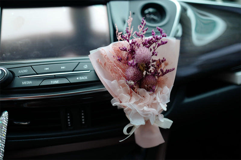 Artificial Flower Bouquet Vent Clip Car Decoration Air Freshener Accessory
