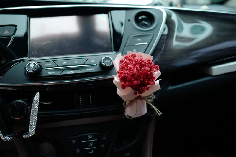 Artificial Flower Bouquet Vent Clip Car Decoration Air Freshener Accessory