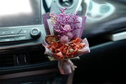 Artificial Flower Bouquet Vent Clip Car Decoration Air Freshener Accessory