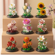 Artificial Flower Bouquet Building Set 50 Pcs Bulk Floral Stems for DIY Arrangements