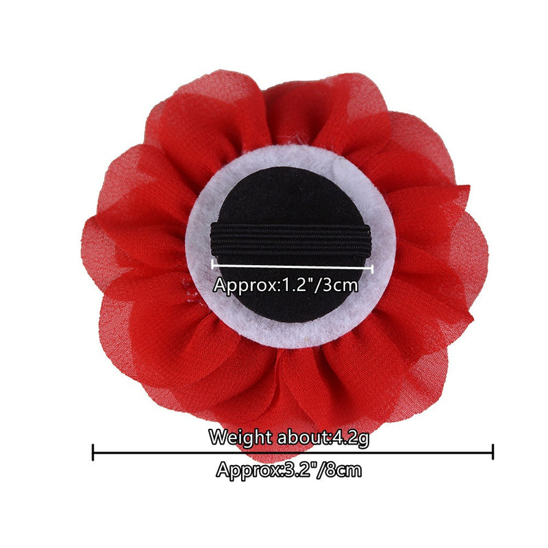 40 Pcs Artificial Silk Flower Pet Bow Ties Collar Decorations for Wedding Costume
