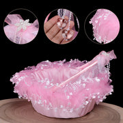 8.6 Inch Artificial Girl Basket with Pearl Decoration – Bulk Wholesale Quantity