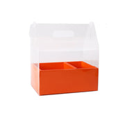 DIY Two-Compartment Bulk Flower Gift Box with Handle for Floral Arrangements