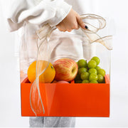 DIY Two-Compartment Bulk Flower Gift Box with Handle for Floral Arrangements