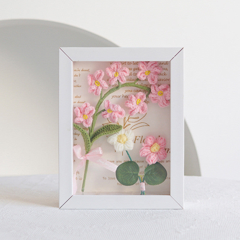 17 Styles Handmade Artificial Flower Bouquet Bulk Set for Wedding, Gifts, Photo Frame, Knitting, Crochet Craft