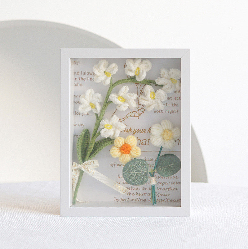 17 Styles Handmade Artificial Flower Bouquet Bulk Set for Wedding, Gifts, Photo Frame, Knitting, Crochet Craft