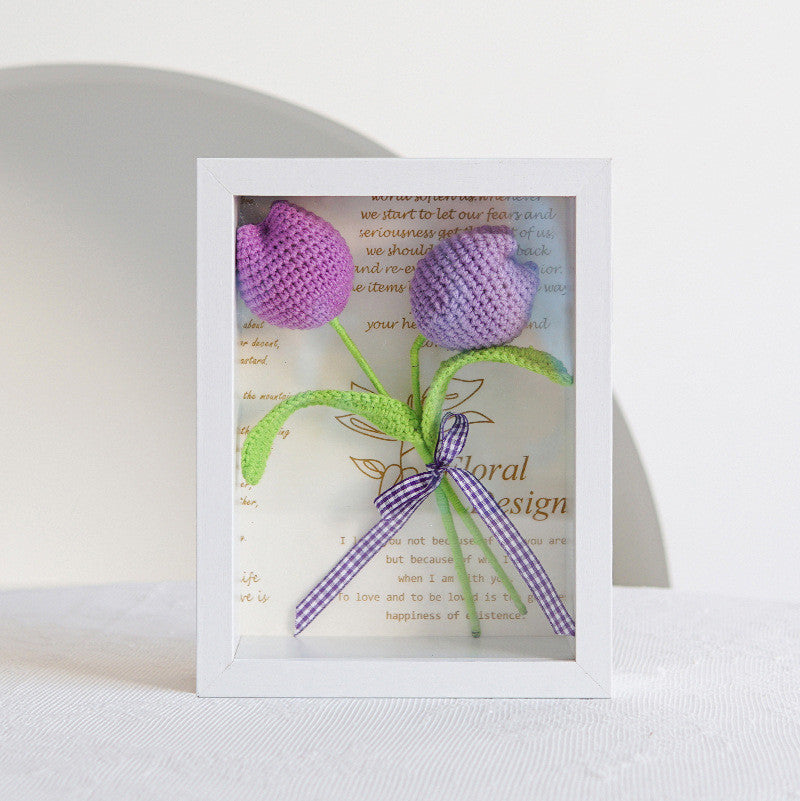 17 Styles Handmade Artificial Flower Bouquet Bulk Set for Wedding, Gifts, Photo Frame, Knitting, Crochet Craft