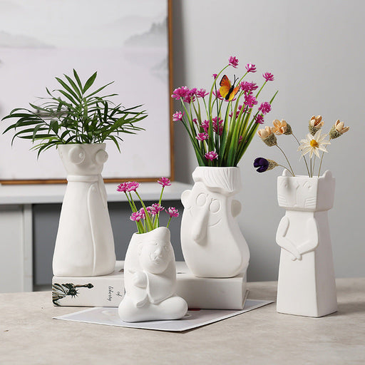 Ceramic Flower Vase Bulk Set for Decor - Wholesale Quantity Available
