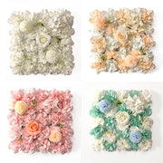 15 x 15 Inch 3D Silk Rose Flower Wall Panels Bulk Floral Decorative Panels