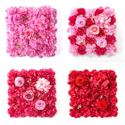 15 x 15 Inch 3D Silk Rose Flower Wall Panels Bulk Floral Decorative Panels