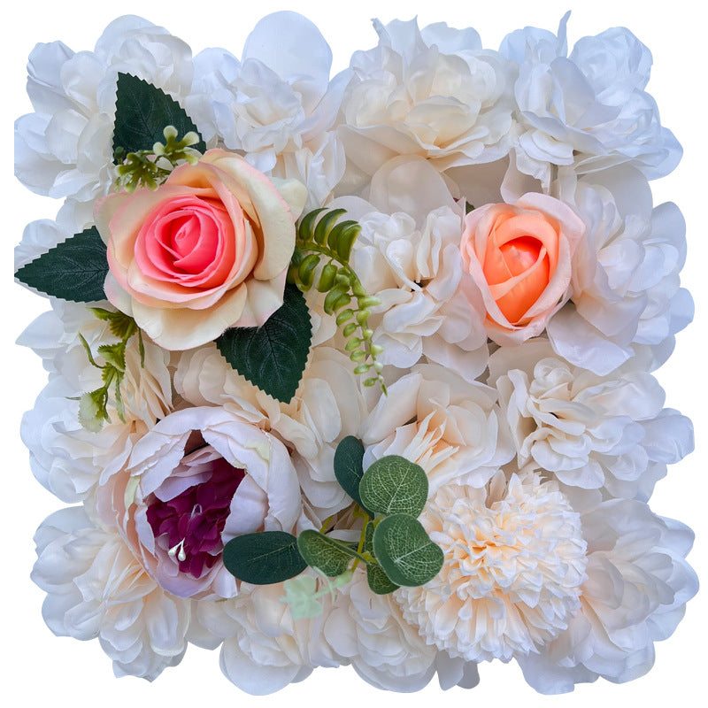 10 Pcs 10x10 Inch Artificial Flower Wall Panels for Wedding Bridal Baby Shower Party Photography Decoration