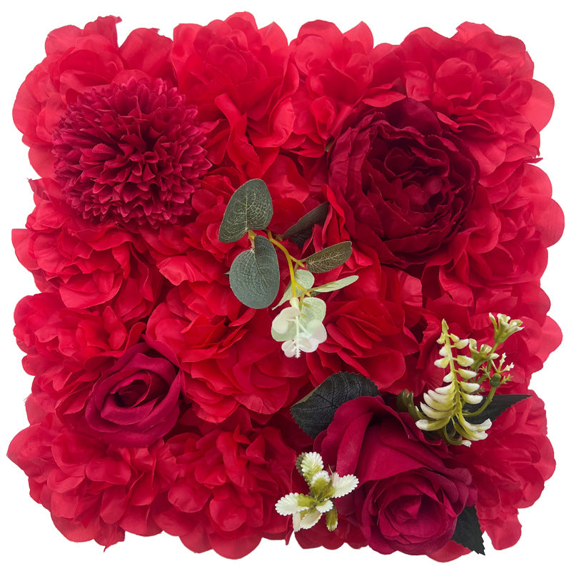 10 Pcs 10x10 Inch Artificial Flower Wall Panels for Wedding Bridal Baby Shower Party Photography Decoration