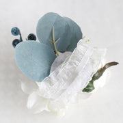 Artificial Rose Wrist Corsage with Berries, Bulk Pack, Silk Flowers, Wedding Accessory