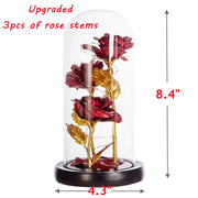 10 Pcs Artificial Silk Rose Flowers Bulk Bouquet for Valentine’s Day Birthday Gifts