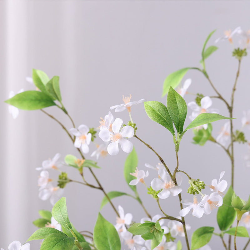 22.4 Inch Fontanesia Blossom Branch Stems, 6 Pcs Artificial Spring Flowers