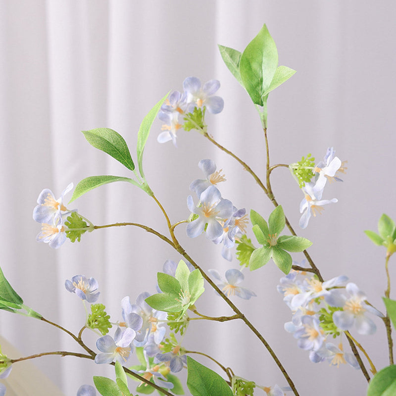 22.4 Inch Fontanesia Blossom Branch Stems, 6 Pcs Artificial Spring Flowers