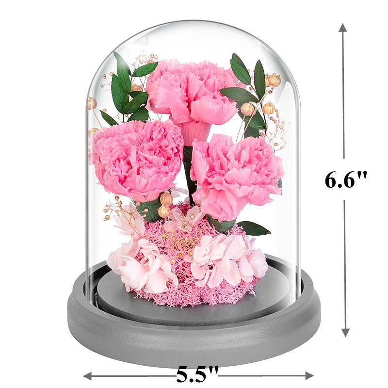 Forever Preserved Artificial Carnation Flowers for Mom – Luxury Gift Bouquet