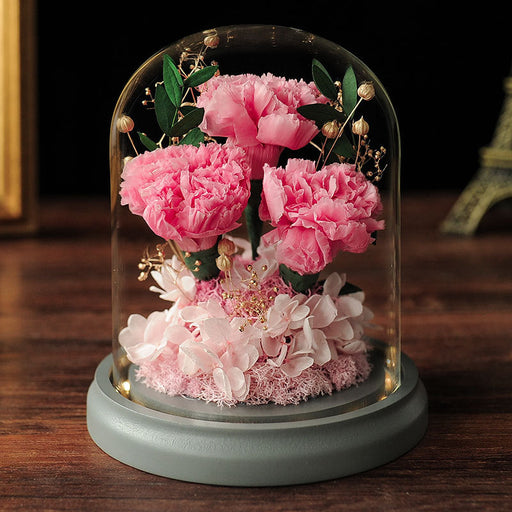 Forever Preserved Artificial Carnation Flowers for Mom – Luxury Gift Bouquet