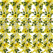 59 Inch Spring Garland with Easter Eggs, Forsythia & Sunflower Vine – Artificial Floral Decoration Bulk Pack