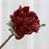 16.1 Inches French-Style Baked-Edge Peony - Home Decor Artificial Flower for Living Room, Bedroom, Tabletop & Wedding Decor