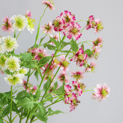 27.5" Scabious Spray Stems Silk Floral Branches Artificial Wholesale