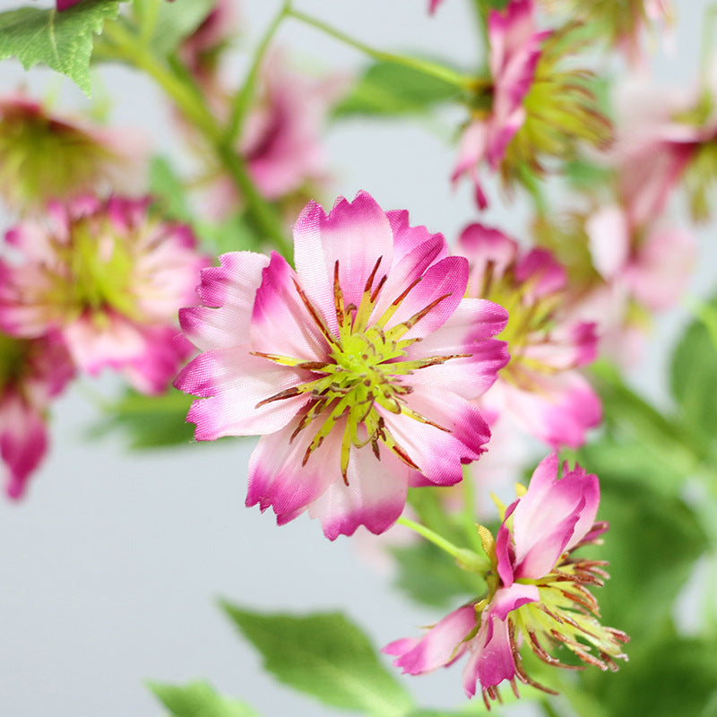 27.5" Scabious Spray Stems Silk Floral Branches Artificial Wholesale