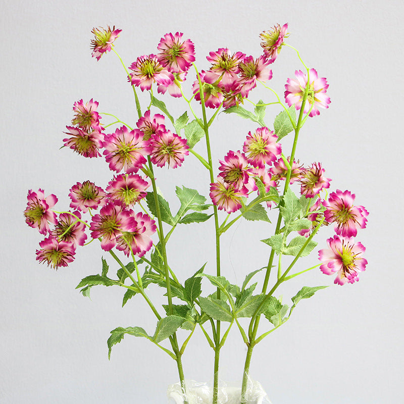 27.5" Scabious Spray Stems Silk Floral Branches Artificial Wholesale