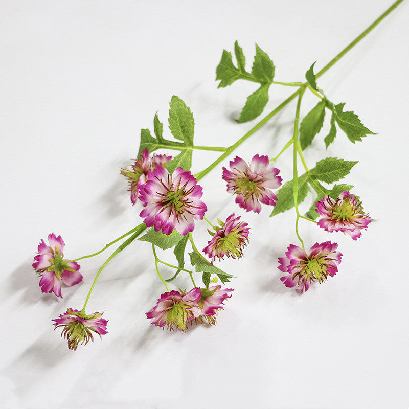 27.5" Scabious Spray Stems Silk Floral Branches Artificial Wholesale