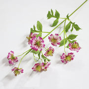 27.5 Inch Artificial Silk Scabious Spray Stems Bulk Floral Branches