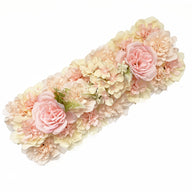 Artificial Wedding Flower Row 20x8 Inch Silk Flower Arrangement for Wedding Arch Aisle Backdrop Decor