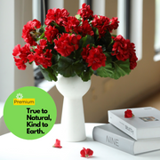 Real Touch Geranium Bush 17 Inch UV Resistant Artificial Flower